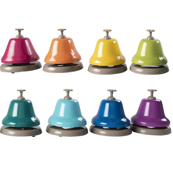 Fat Brain Toys Rainbow Music Desk Bells - Beginner Music Set in C Major, Ages 3+ - Picture 1 of 8